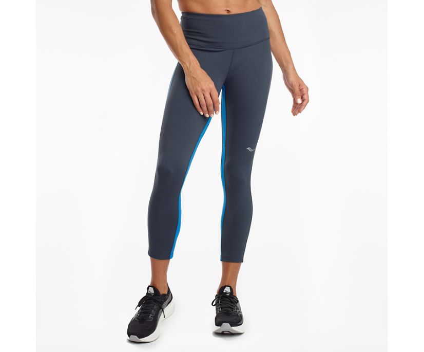 Saucony Fortify Crop Women\'s Pants Blue | Canada 277JPQJ